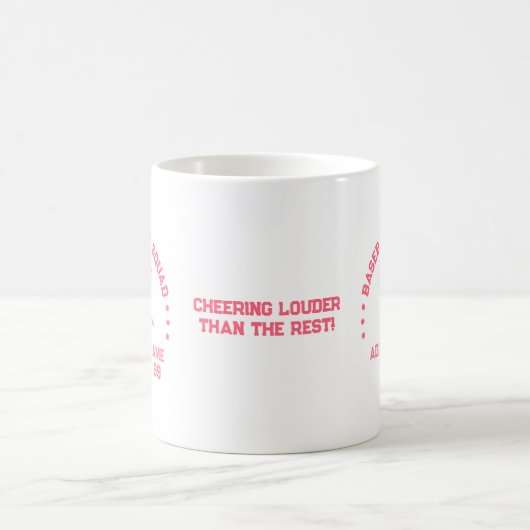 Aangepaste Baseball Mom Squad Mok | Perfect cadeau (Center)