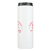 Aangepaste Baseball Mom Squad Thermal Tumbler Gift Thermosbeker (Achterkant)