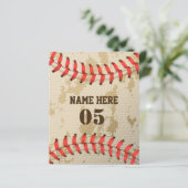 Aangepaste  Baseball Name Number Retro (Staand voorkant)