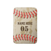 Aangepaste  Baseball Name Number Retro Badmat (Voorkant Verticaal)