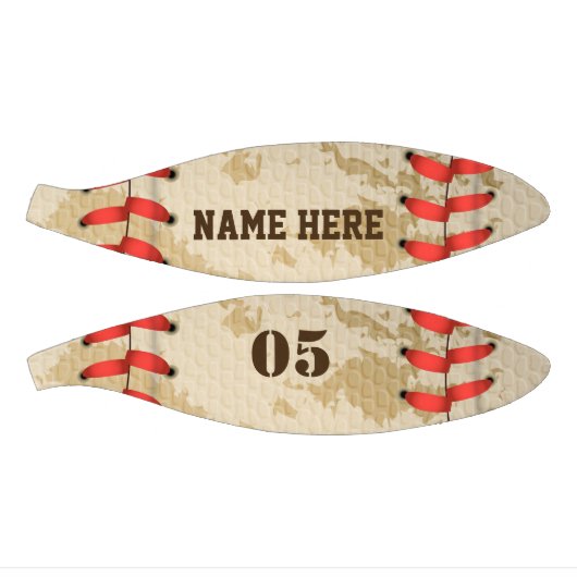 Aangepaste  Baseball Name Number Retro Basketbal (Panelen)