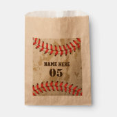 Aangepaste  Baseball Name Number Retro Bedankzakje (Voorkant)