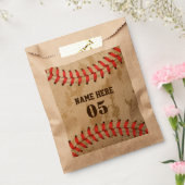 Aangepaste  Baseball Name Number Retro Bedankzakje (Gezegeld)