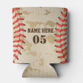 Aangepaste  Baseball Name Number Retro Blikjeskoeler (Achterkant)