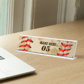 Aangepaste Baseball Name Number Retro Bureau Naambordje