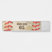 Aangepaste Baseball Name Number Retro Deurbordje (Voorkant)