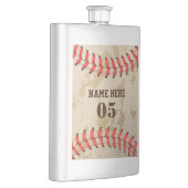 Aangepaste  Baseball Name Number Retro Flacon (Rechts)