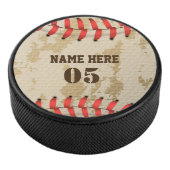 Aangepaste  Baseball Name Number Retro Hockey Puck (3/4)