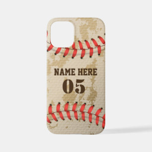 Aangepaste  Baseball Name Number Retro iPhone 12 Mini Hoesje