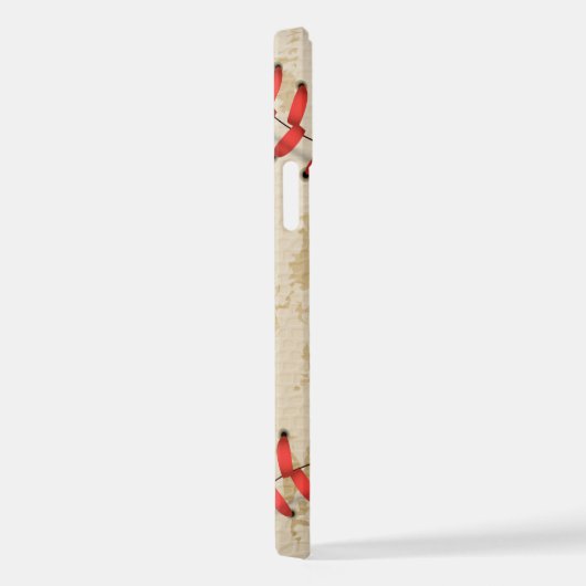 Aangepaste  Baseball Name Number Retro iPhone Hoesje (Rechterkant)