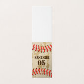 Aangepaste  Baseball Name Number Retro Kaart (Buitenkant ongevouwen)