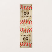 Aangepaste  Baseball Name Number Retro Kaart (Buitenkant ongevouwen)