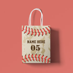 Aangepaste  Baseball Name Number Retro Klein Cadeauzakje