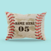 Aangepaste  Baseball Name Number Retro Kussensloop