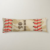 Aangepaste  Baseball Name Number Retro Lichaamskussen (Achterkant)
