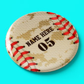 Aangepaste  Baseball Name Number Retro Magneet