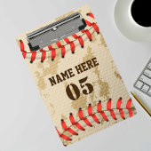 Aangepaste  Baseball Name Number Retro Mini Klembord
