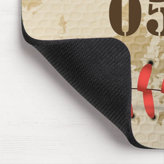 Aangepaste  Baseball Name Number Retro Muismat (Hoek)