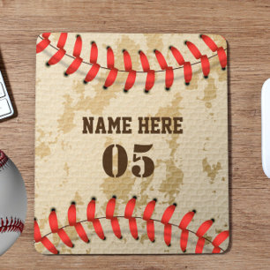 Aangepaste  Baseball Name Number Retro Muismat