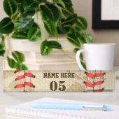 Aangepaste Baseball Name Number Retro Naambordje