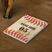 Aangepaste Baseball Name Number Retro Notitieblok