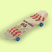 Aangepaste  Baseball Name Number Retro Persoonlijk Skateboard