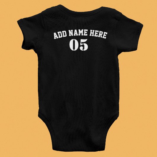 Aangepaste  Baseball Name Number Retro Romper