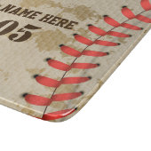 Aangepaste Baseball Name Number Retro Snijplank (Hoek)