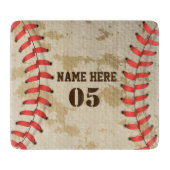 Aangepaste Baseball Name Number Retro Snijplank (Voorkant)