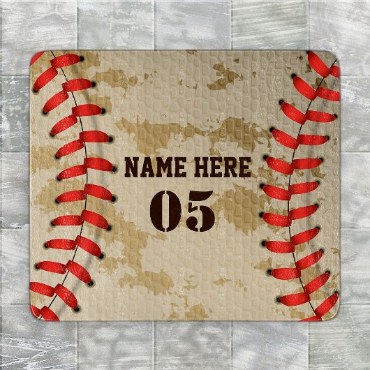 Aangepaste Baseball Name Number Retro Snijplank