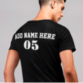 Aangepaste  Baseball Name Number Retro T-shirt