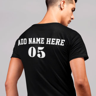 Aangepaste Baseball Name Number Retro T-shirt