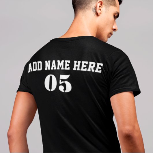 Aangepaste  Baseball Name Number Retro T-shirt