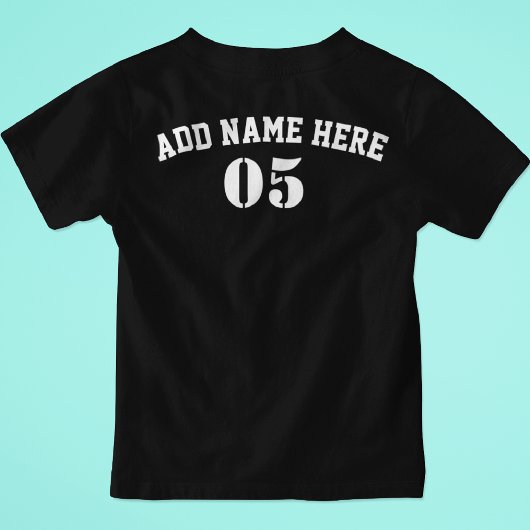 Aangepaste Baseball Name Number Retro T-shirt