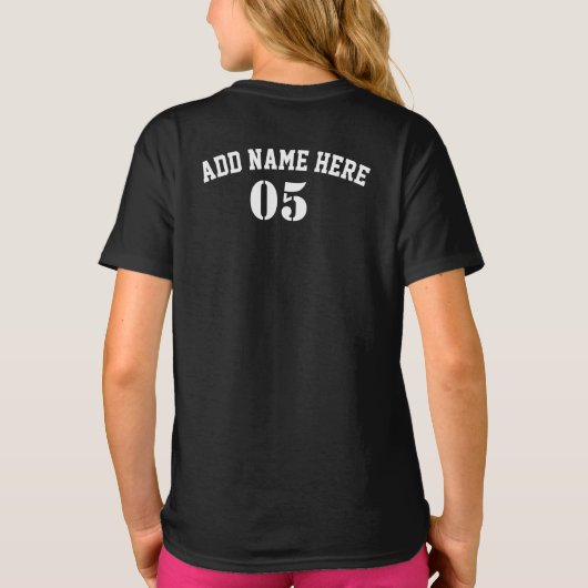 Aangepaste  Baseball Name Number Retro T-shirt (Achterkant)