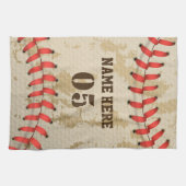 Aangepaste Baseball Name Number Retro Theedoek (Horizontaal)