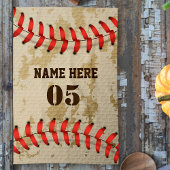 Aangepaste  Baseball Name Number Retro Theedoek