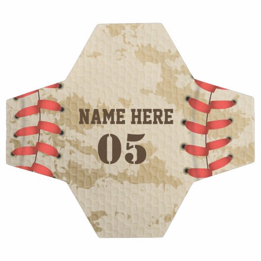 Aangepaste  Baseball Name Number Retro Voetbal (Enkel)