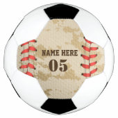 Aangepaste  Baseball Name Number Retro Voetbal (Voorkant)