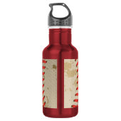 Aangepaste  Baseball Name Number Retro Waterfles (Achterkant)