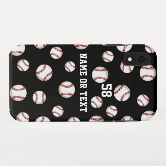 Aangepaste Baseball Phone Case New, Oudere Stijlen (Achterkant (horizontaal))