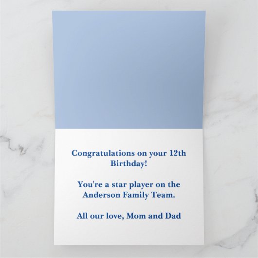 Aangepaste Baseball Player Thema Verjaardagsfeest Kaart (Binnen)