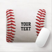 Aangepaste Baseball Stiksels & Lederen Sport Grafi Muismat (Met muis)