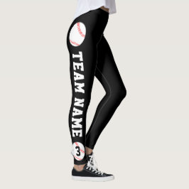 Aangepaste Baseball Team Name en Player Number Spo Leggings