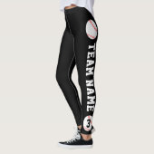 Aangepaste Baseball Team Name en Player Number Spo Leggings (Links)