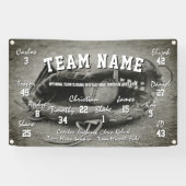 Aangepaste Baseball Team Spirit Banner (Horizontaal)