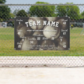 Aangepaste Baseball Team Spirit Banner (Insitu)