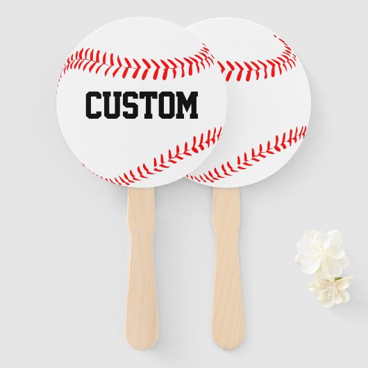 Aangepaste Baseball-teamnaam ventilatoren voor ven Handwaaier (Voorkant en achterkant)