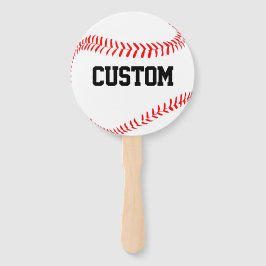 Aangepaste Baseball-teamnaam ventilatoren voor ven Handwaaier
