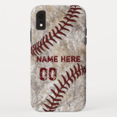 Aangepaste Baseball-telefoongesprekken Nieuw en ou Case-Mate iPhone Case (Achterkant)